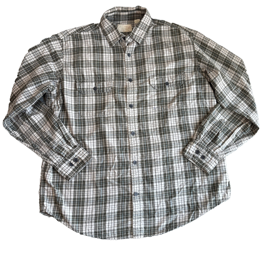 Article 365 Men’s XL Green‎ Check long sleeve button up shirt